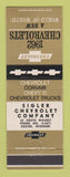 Matchbook Cover - 1962 Chevrolet Sigler Dexter MO