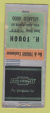 Matchbook Cover - H Tough Chevrolet WORN BOBTAIL