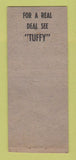 Matchbook Cover - H Tough Chevrolet WORN BOBTAIL