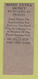 Matchbook Cover - Geo Jones Kinsman OH Chevrolet POOR BOBTAIL