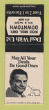 Matchbook Cover - Hick Bros Chevrolet Jimmy the Greek BOBTAIL