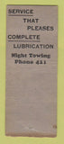 Matchbook Cover - 1938 Chevrolet Hayes Arnold Wadsworth OH WEAR BOBTAIL