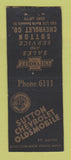 Matchbook Cover - Sutton Chevrolet Oldsmobile Fort Smith AR BOBTAIL