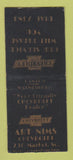 Matchbook Cover - Art Nims Chevrolet WORN BACK BOBTAIL