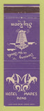 Matchbook Cover - Hotel Mapes Reno NV Casino