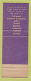 Matchbook Cover - Hotel Mapes Reno NV Casino