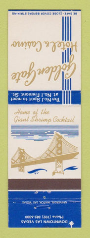 Matchbook Cover - Golden Gate Hotel Casino Las Vegas NV