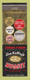 Matchbook Cover - Jim Kelley's Nugget Casino Crystal Bay Lake Tahoe Reno NV