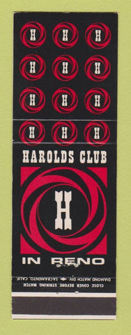 Matchbook Cover - Harolds Club Casino Reno NV