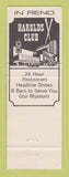 Matchbook Cover - Harolds Club Casino Reno NV