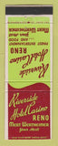 Matchbook Cover - Riverside Hotel Casino Reno NV
