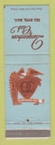 Matchbook Cover - Quequechan Club Fall River MA