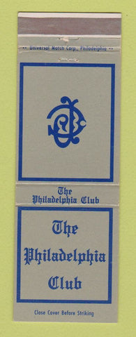 Matchbook Cover - Philadelphia Club PA