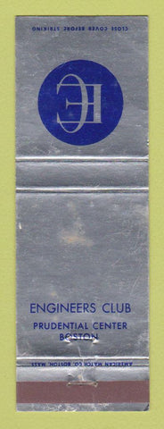 Matchbook Cover - Engineers Club Boston MA