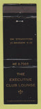 Matchbook Cover - Executive Club Lounge Indianapolis IN