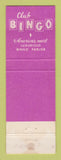 Matchbook Cover - Club Bingo Casino Las Vegas NV