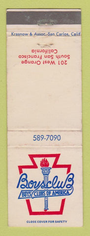 Matchbook Cover - Boys Cubs of America South San Francisco CA WEAR