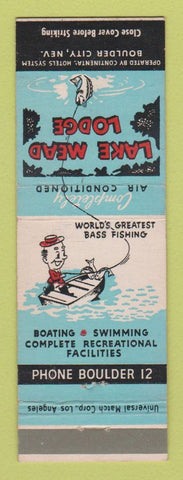 Matchbook Cover - Lake Mead Lodge Boulder City NV low phone #
