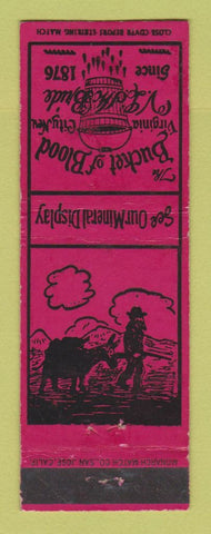 Matchbook Cover - Bucket of Blood Saloon Virginia City NV