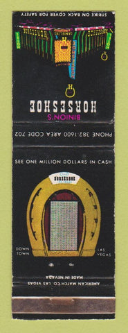 Matchbook Cover - Horseshoe Casino Binion's Las Vegas NV WEAR