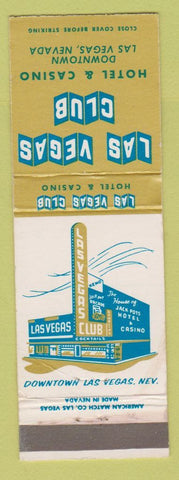 Matchbook Cover - Las Vegas Club Hotel Casino Las Vegas NV WEAR