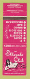 Matchbook Cover - Eldorado Club Casino Henderson NV girlie