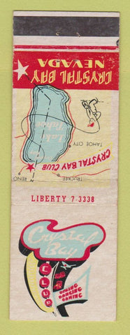 Matchbook Cover - Crystal Bay Club Casino NV WEAR