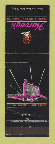 Matchbook Cover - Harvey's Resort Hotel Casino Lake Tahoe NV WEAR