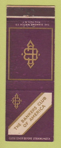 Matchbook Cover - Bankers Club of America
