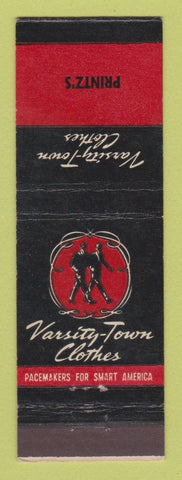 Matchbook Cover - Varsity Town Clothes Printz's