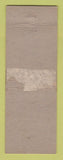Matchbook Cover - Sara Hats Fort Worth TX WORN BACK