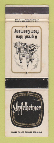 Matchbook Cover - Infelheimer Beer South Africa WEAR