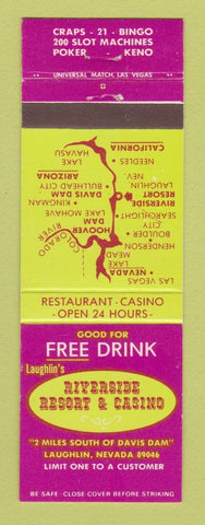 Matchbook Cover - Riverside Resort Casino Laughlin NV