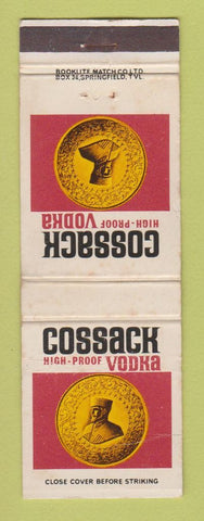 Matchbook Cover - Cossack Vodka South Africa WORN