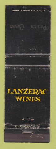 Matchbook Cover - Lanzerac Wines South Africa Golden Orange Hotel WORN