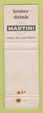 Matchbook Cover - Europa Hotel London UK England Martini Liquor WORN