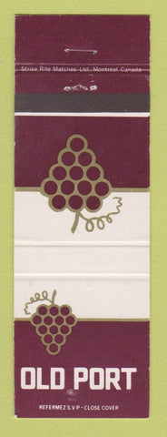 Matchbook Cover - Old Port Wine Canada