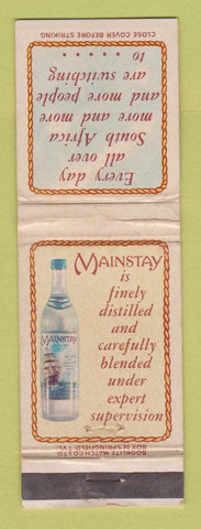 Matchbook Cover - Mainstay Rum South Africa WEAR