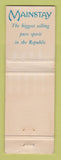 Matchbook Cover - Mainstay Rum South Africa WEAR