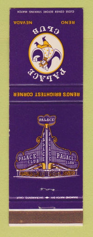 Matchbook Cover - Palace Club Casino Reno NV