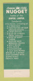 Matchbook Cover - Carson City Nugget Casino 1964 Carson City NV