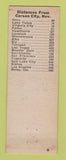 Matchbook Cover - Senator Club Casino Carson City NV