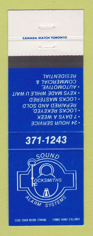 Matchbook Cover - Sound Locksmiths Alarm Systems