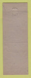 Matchbook Cover - Sara Hats Fort Worth TX BACK