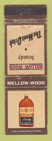 Matchbook Cover - Mellow Wood Brandy Liquor South Africa WORN