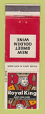 Matchbook Cover - Royal King Golden Wine South Africa