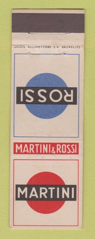 Matchbook Cover - Martini Rossi Liquor Belgium