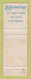 Matchbook Cover - Mainstay Rum South Africa WEAR