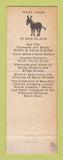 Matchbook Cover - Bucket of Blood Saloon Virginia City NV