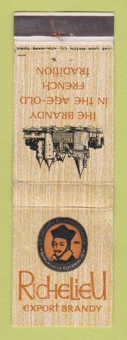 Matchbook Cover - Richelieu Brandy Liquor South Africa WORN